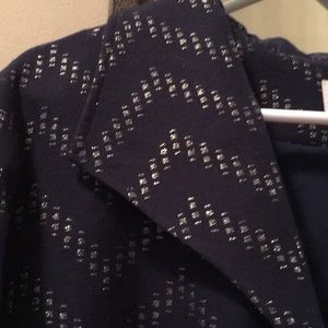 CHICO’S - Navy & Gold Swing Jacket